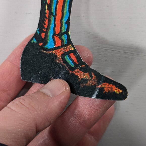 Vintage Danish Jumping Jack Santa Christmas advent calendar, creepy paper doll - Picture 8 of 15